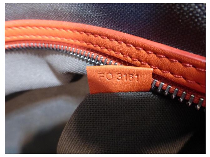 Louis Vuitton Keepall 45 shoulder bag leather damier infini orange fusion - view 15