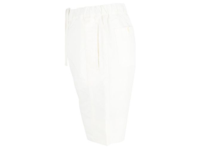 Pantalones cortos con cordón Alexander McQueen en algodón blanco Crudo - vista 2