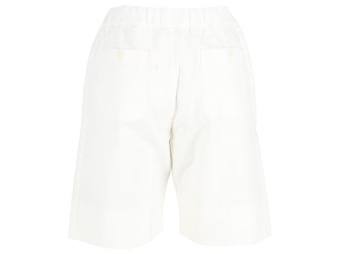 Pantalones cortos con cordón Alexander McQueen en algodón blanco Crudo - vista 3