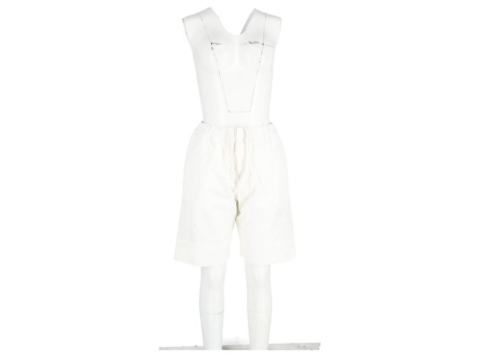 Pantalones cortos con cordón Alexander McQueen en algodón blanco Crudo - vista 4