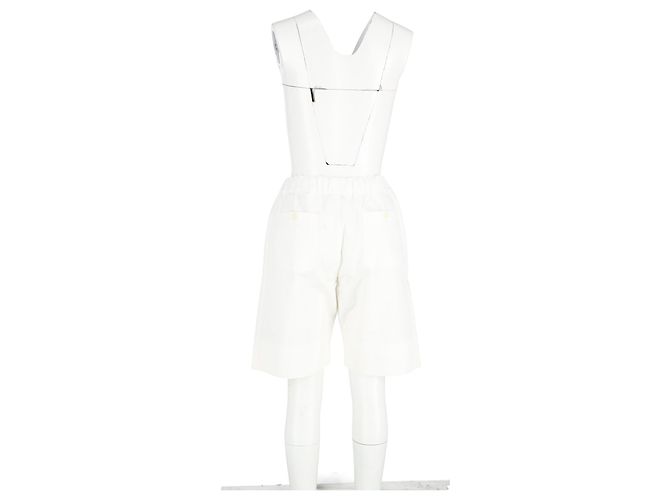 Pantalones cortos con cordón Alexander McQueen en algodón blanco Crudo - vista 6