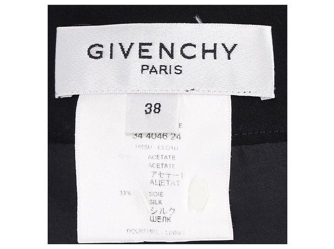 Gonna midi a pannelli Givenchy in acetato nero - vista 4