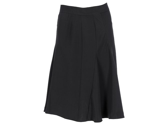 Gonna midi a pannelli Givenchy in acetato nero - vista 5