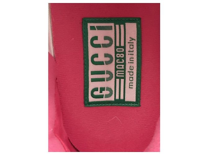 Sneakers Gucci MAC80 in pelle rossa Rosso - vista 16
