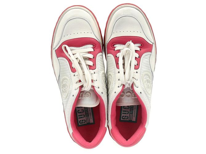 Sneakers Gucci MAC80 in pelle rossa Rosso - vista 3