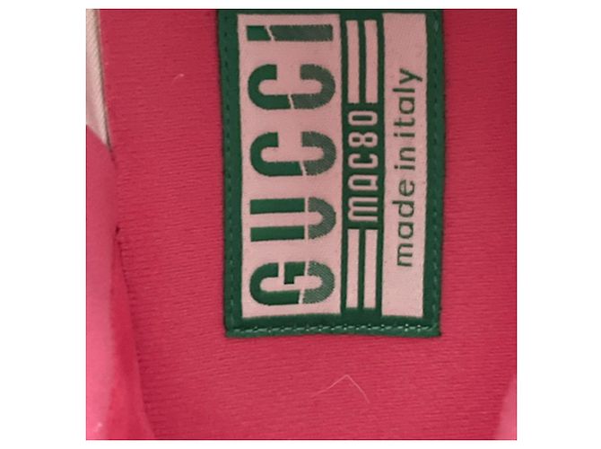Sneakers Gucci MAC80 in pelle rossa Rosso - vista 8