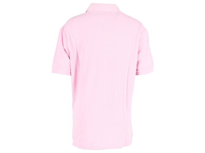 Isabel Marant Anafiko Logo-Embroidered Polo Shirt in Pink Cotton Brown - view 3
