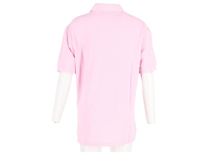 Isabel Marant Anafiko Logo-Embroidered Polo Shirt in Pink Cotton Brown - view 6