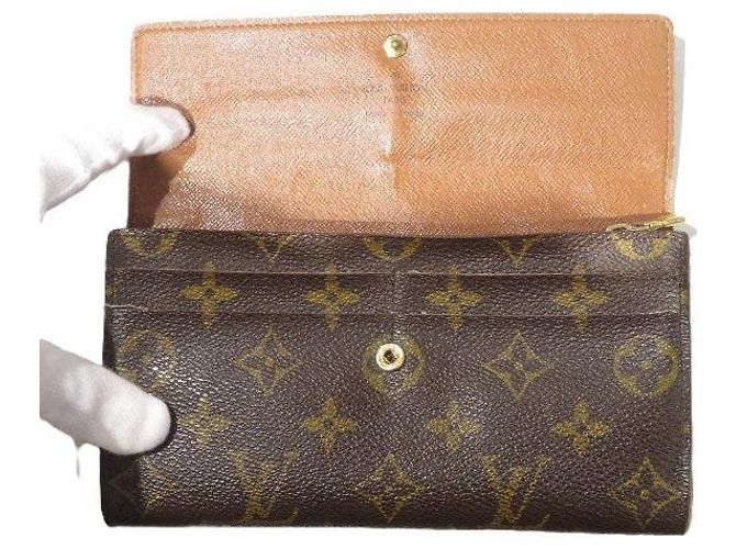Portafoglio Sarah Monogram Louis Vuitton Marrone - vista 2