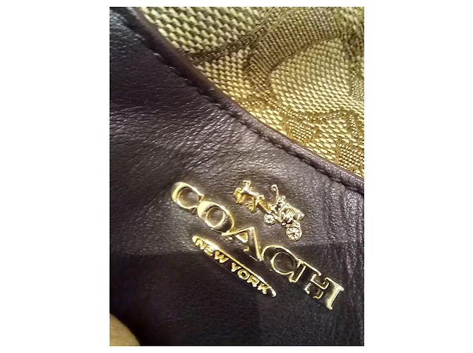Borsa a spalla Coach in pelle cioccolato - vista 4