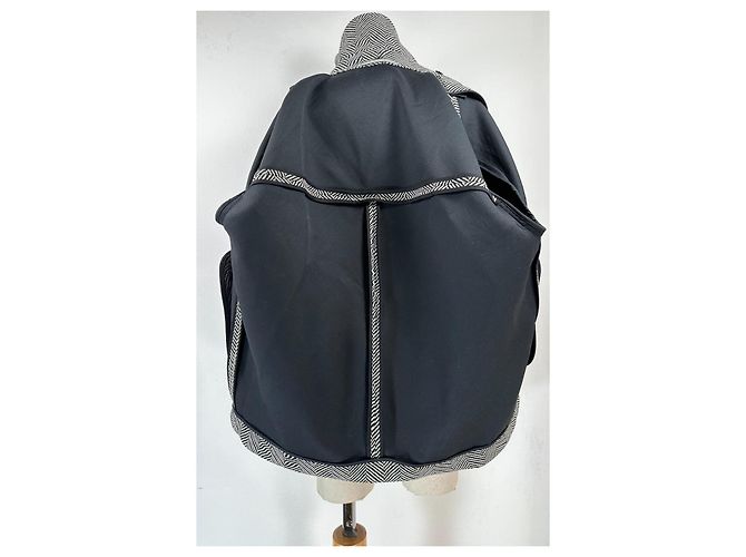Stella Mc Cartney Stella McCartney Giacca Oversized Herringbone in Lana con Rifinitura Shearling Multicolore - vista 7