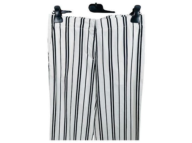 Pantalones rayados blancos y azules Tommy Hilfiger de algodón - vista 2