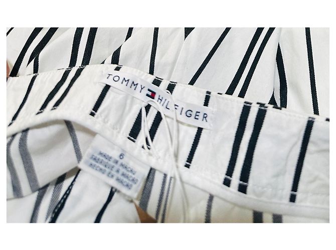 Pantalones rayados blancos y azules Tommy Hilfiger de algodón - vista 5