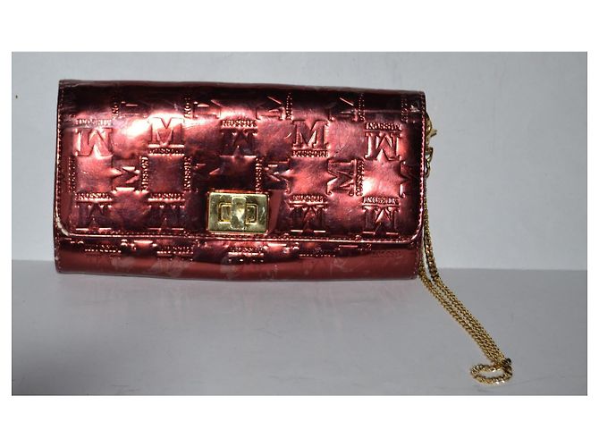 Pochette Missoni Logo Rosso Scuro Vernice Bordò - vista 2