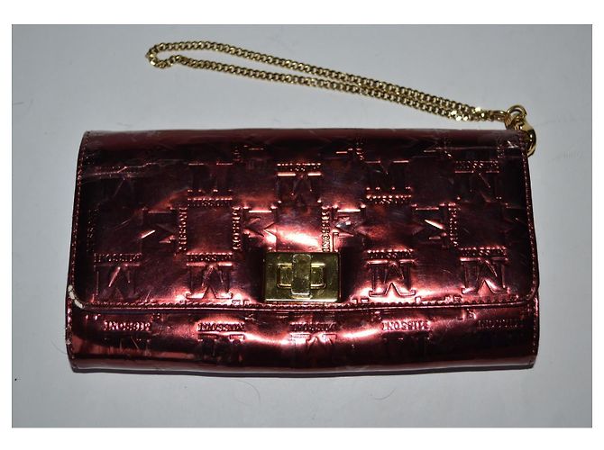 Pochette Missoni Logo Rosso Scuro Vernice Bordò - vista 3