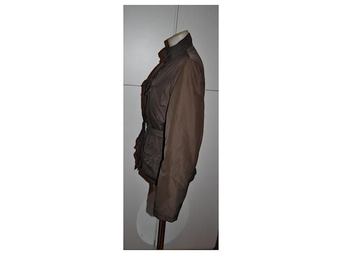 Chaqueta acolchada Aspesi con cinturón marrón Castaño - vista 3