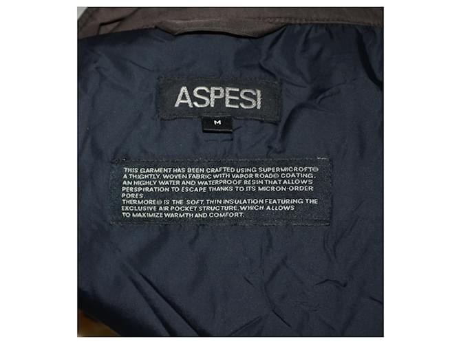 Chaqueta acolchada Aspesi con cinturón marrón Castaño - vista 5