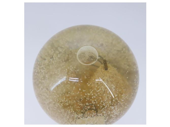 CHANEL Christmas Tree Shopper Snow Globe VIP Only Clear Yellow CC Auth 102238 - view 5