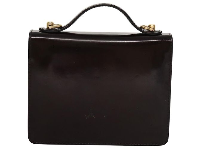 LOUIS VUITTON Vernis Monceau BB Borsa a Mano 2way Amarante M91580 LV Auth 101839 Bordò - vista 2