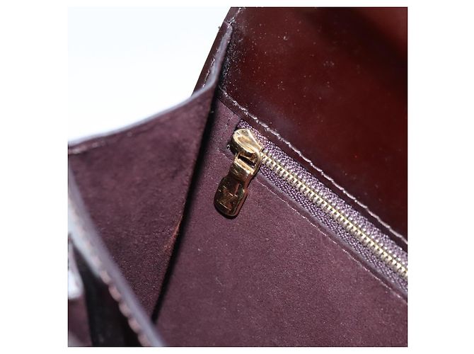 LOUIS VUITTON Vernis Monceau BB Borsa a Mano 2way Amarante M91580 LV Auth 101839 Bordò - vista 23