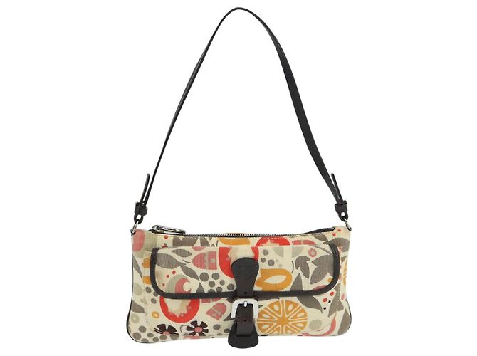BALLY Accessory Pouch Canvas White Silver Auth ti2511 Silvery - view 13