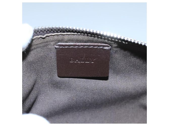 BALLY Accessory Pouch Canvas White Silver Auth ti2511 Silvery - view 17