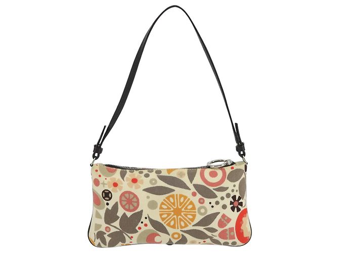 BALLY Accessory Pouch Canvas White Silver Auth ti2511 Silvery - view 2