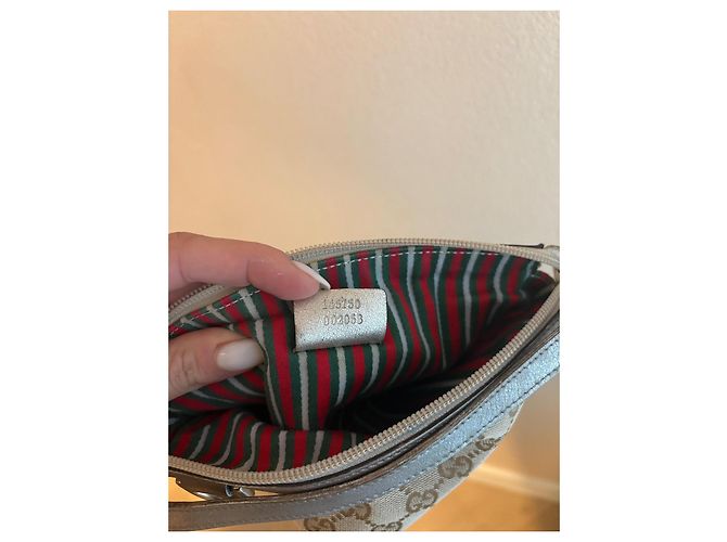 Ophidia Borsa Gucci Abby Beige in Tela - vista 5