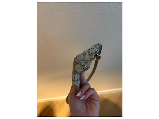 Ophidia Borsa Gucci Abby Beige in Tela - vista 7