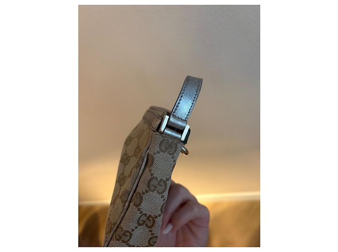 Ophidia Borsa Gucci Abby Beige in Tela - vista 8