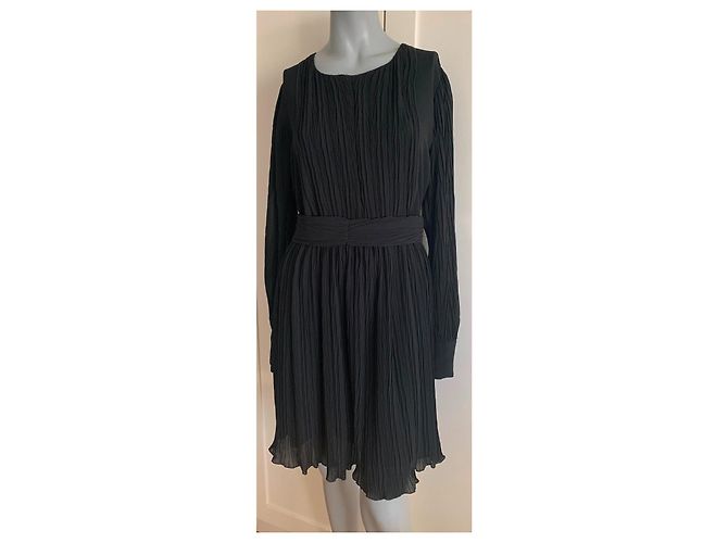 Schwarzes Kleid aus Polyester von See by Chloé - Ansicht 15