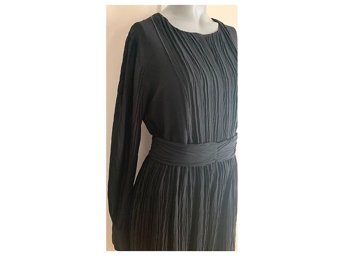 Schwarzes Kleid aus Polyester von See by Chloé - Ansicht 2