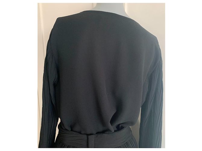 Schwarzes Kleid aus Polyester von See by Chloé - Ansicht 5