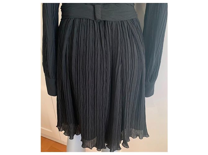 Schwarzes Kleid aus Polyester von See by Chloé - Ansicht 6