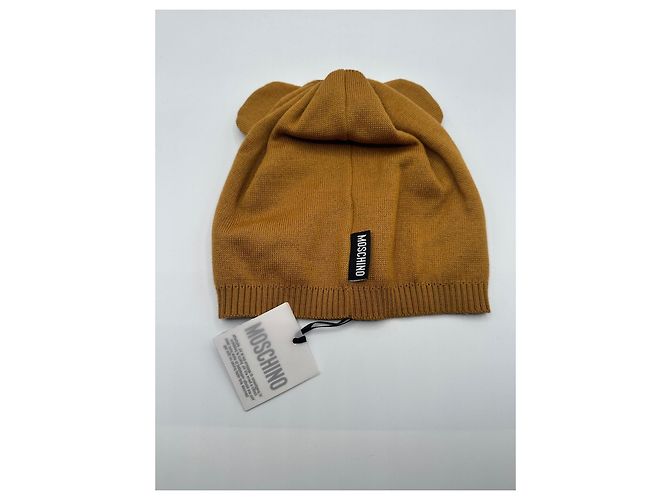 Cappello Moschino Marrone Nero Bianco - vista 4