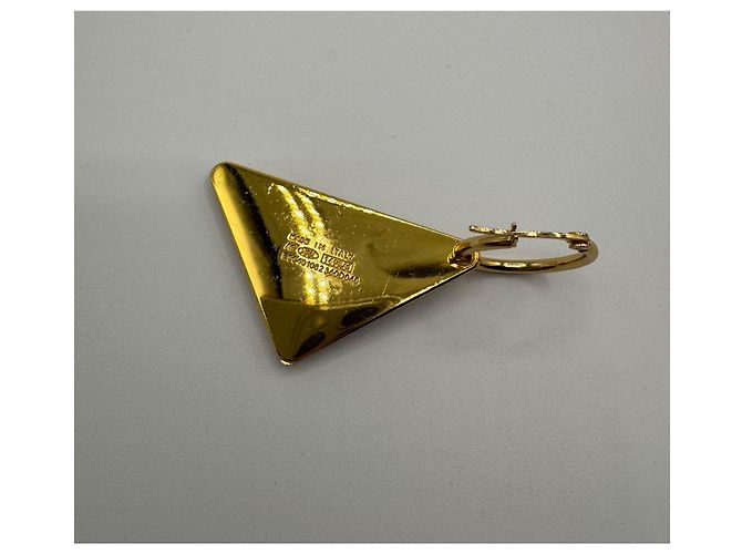 Prada Ohrringe Metall Schwarz und Gold Golden - Ansicht 3