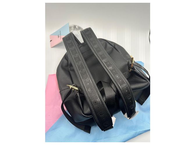 Chiara Ferragni Black Leather Backpack - view 5