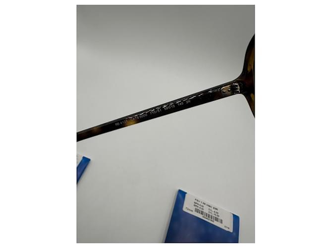 Occhiali da sole Ray-Ban marroni in plastica Marrone - vista 3