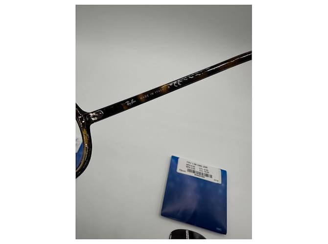 Occhiali da sole Ray-Ban marroni in plastica Marrone - vista 4
