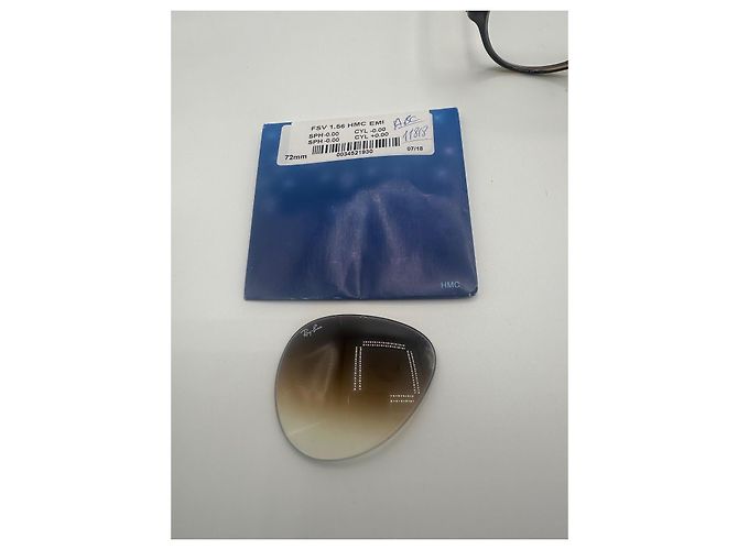Occhiali da sole Ray-Ban marroni in plastica Marrone - vista 6