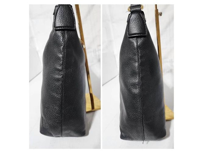 Bolsa Hobo Gucci Interlocking G Preta Preto - vista 11