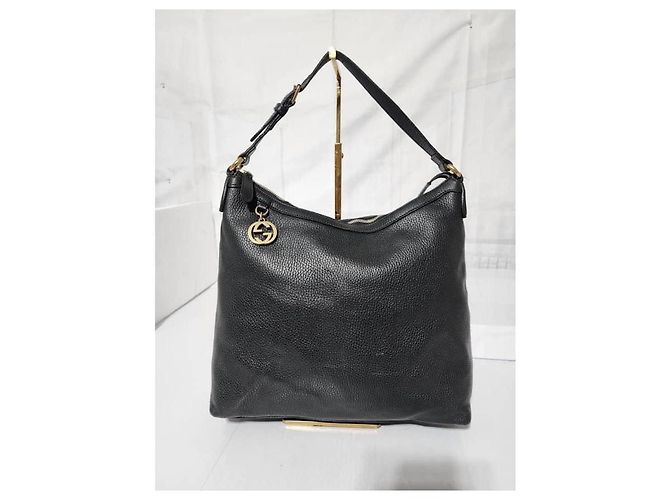 Bolsa Hobo Gucci Interlocking G Preta Preto - vista 13