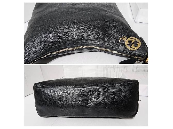 Bolsa Hobo Gucci Interlocking G Preta Preto - vista 6