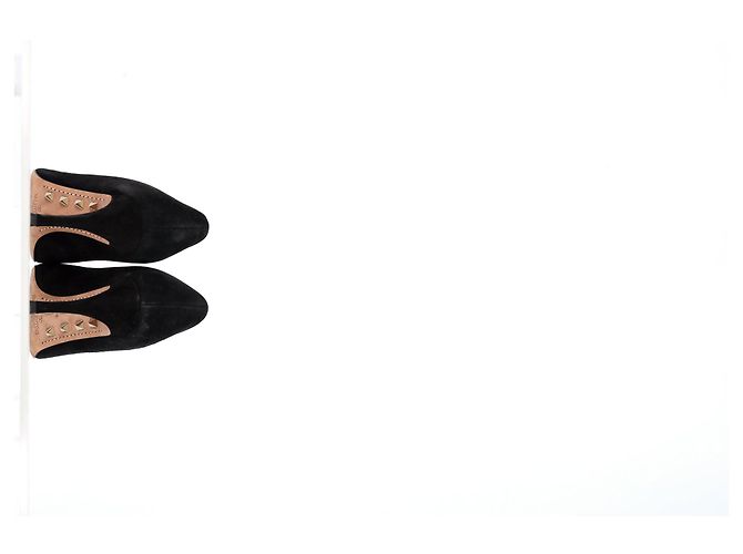 Pumps con borchie Valentino Garavani in suede nero - vista 11