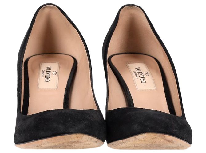 Pumps con borchie Valentino Garavani in suede nero - vista 2