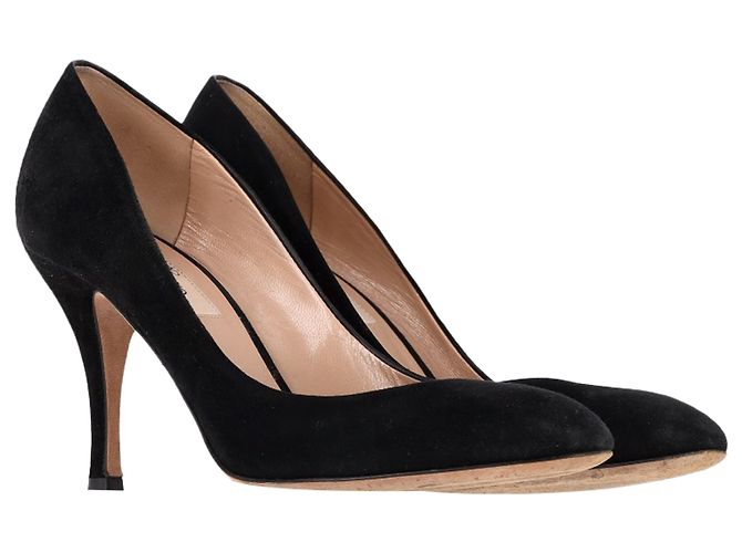 Pumps con borchie Valentino Garavani in suede nero - vista 4