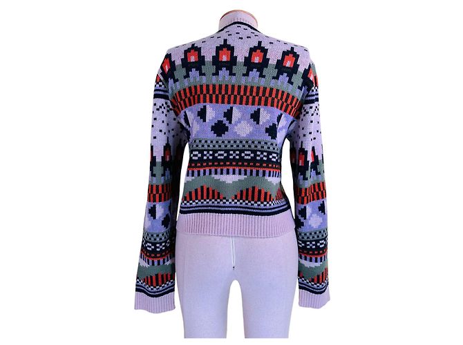 Henrik Vibskov Intarsia Strickpullover Mehrfarbig Wolle M Mehrfarben - Ansicht 3