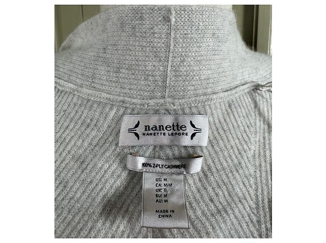 Nanette Lepore Kaschmir Cardigan Grau M - Ansicht 6