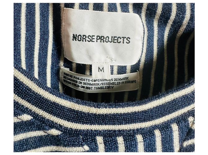 Autre Marque Norse Projects Blue Striped Wool Jumper - view 5
