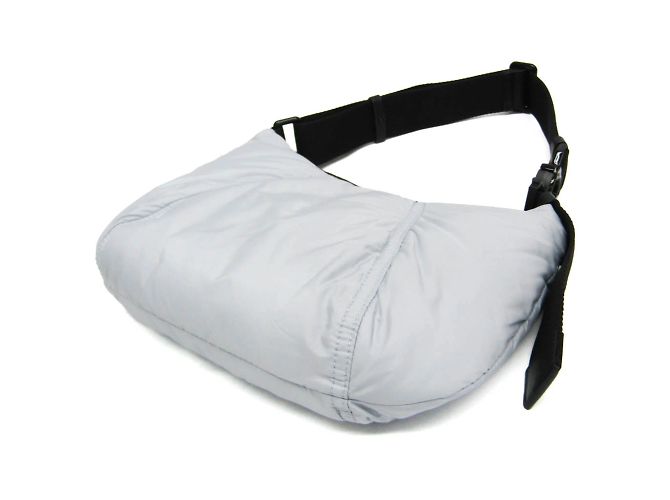 Borsa a Spalla Moncler SPREAD HOBO SMALL Nero Blu chiaro - vista 2